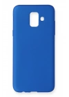 Newface Samsung Galaxy A6 2018 Kılıf First Silikon - Mavi