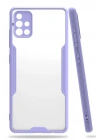Newface Samsung Galaxy A71 Kılıf Platin Silikon - Lila