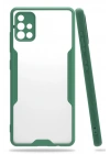 Newface Samsung Galaxy A71 Kılıf Platin Silikon - Yeşil