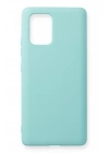 Newface Samsung Galaxy A91 / S10 Lite Kılıf Nano içi Kadife Silikon - Turkuaz