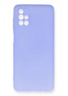 Newface Samsung Galaxy M51 Kılıf First Silikon - Lila