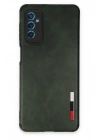 Newface Samsung Galaxy M52 5G Kılıf Loop Deri Silikon - Yeşil