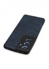 Newface Samsung Galaxy S21 Ultra Kılıf Loop Deri Silikon - Lacivert