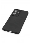 Newface Samsung Galaxy S21 Ultra Kılıf Loop Deri Silikon - Siyah