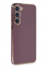 Newface Samsung Galaxy S23 Kılıf Volet Silikon - Mor