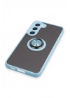 Newface Samsung Galaxy S23 Plus Kılıf Montreal Yüzüklü Silikon Kapak - Buz Mavi