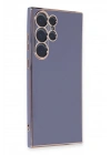 Newface Samsung Galaxy S23 Ultra Kılıf Volet Silikon - Mavi