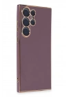 Newface Samsung Galaxy S23 Ultra Kılıf Volet Silikon - Mor