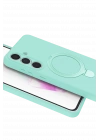 Newface Samsung Galaxy S24 FE Regal Magsafe Standlı Kapak - Su Yeşili