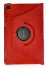 Newface Samsung Galaxy T500 Tab A7 10.4 Kılıf 360 Tablet Deri Kılıf - Kırmızı