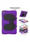 Newface Samsung Galaxy T510 Tab A 10.1 Kılıf Griffin Tablet Kapak - Mor