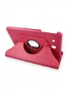 Newface Samsung Galaxy T560 Tab E 9.7 Kılıf 360 Tablet Deri Kılıf - Pembe