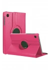 Newface Samsung Galaxy Tab A11 360 Tablet Deri Kılıf - Pembe