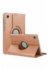 Newface Samsung Galaxy Tab A11 360 Tablet Deri Kılıf - Rose Gold