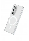 Newface Samsung Galaxy Z Fold 7 Kılıf Magneticsafe Şeffaf Silikon - Şeffaf