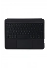 Newface T5209D iPad Pro 12.9 (2021) Kılıf İnter Ledli Klavyeli Tablet Kılıfı - Siyah