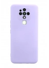 Newface Tecno Camon 16 Kılıf Nano içi Kadife Silikon - Lila
