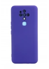 Newface Tecno Camon 16 Kılıf Nano içi Kadife Silikon - Mor