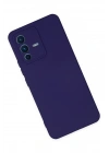 Newface Vivo V23 5G Kılıf Nano içi Kadife Silikon - Mor