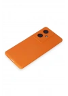 Newface Vivo V29 Lite Kılıf Nano içi Kadife Silikon - Turuncu