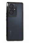 Newface Vivo V29 Lite Kılıf Razer Lensli Silikon - Siyah