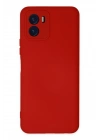 Newface Vivo Y15S Kılıf Nano içi Kadife Silikon - Kırmızı