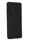 Newface Xiaomi Mi 12 Kılıf Nano içi Kadife Silikon - Siyah