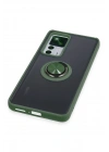 Newface Xiaomi Mi 12T Pro Kılıf Montreal Yüzüklü Silikon Kapak - Yeşil