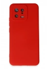 Newface Xiaomi Mi 13 Kılıf Nano içi Kadife Silikon - Kırmızı