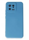 Newface Xiaomi Mi 13 Kılıf Nano içi Kadife Silikon - Mavi