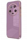 Newface Xiaomi Mi 14 Ultra Kılıf Volet Silikon - Mor