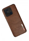 Newface Xiaomi Redmi 10C Kılıf Loop Deri Silikon - Kahverengi