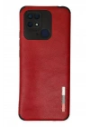 Newface Xiaomi Redmi 10C Kılıf Loop Deri Silikon - Kırmızı