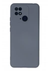 Newface Xiaomi Redmi 10C Kılıf Nano içi Kadife Silikon - Gri