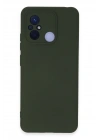 Newface Xiaomi Redmi 12C Kılıf Nano içi Kadife Silikon - Koyu Yeşil