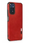 Newface Xiaomi Redmi Note 11 Kılıf Loop Deri Silikon - Kırmızı