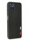 Newface Xiaomi Redmi Note 11 Kılıf Loop Deri Silikon - Siyah