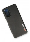 Newface Xiaomi Redmi Note 11 Kılıf Loop Deri Silikon - Siyah