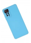 Newface Xiaomi Redmi Note 11 Pro Kılıf Nano içi Kadife Silikon - Mavi