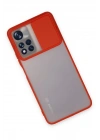 Newface Xiaomi Redmi Note 11T Kılıf Palm Buzlu Kamera Sürgülü Silikon - Kırmızı