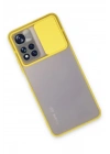 Newface Xiaomi Redmi Note 11T Kılıf Palm Buzlu Kamera Sürgülü Silikon - Sarı
