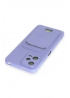 Newface Xiaomi Redmi Note 12 4G Kılıf Kelvin Kartvizitli Silikon - Lila