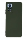 Newface Xiaomi Redmi Note 12 Pro 4G Kılıf Nano içi Kadife Silikon - Koyu Yeşil