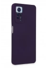 Newface Xiaomi Redmi Note 12 Pro 4G Kılıf Nano içi Kadife Silikon - Mor