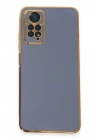 Newface Xiaomi Redmi Note 12 Pro 4G Kılıf Volet Silikon - Mavi