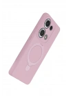 Newface Xiaomi Redmi Note 13 Pro 4G Regal Magsafe Standlı Kapak - Açık Pembe