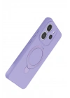 Newface Xiaomi Redmi Note 14 4G Regal Magsafe Standlı Kapak - Lila
