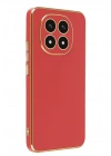 Newface Xiaomi Redmi Note 14 Pro 4G Kılıf Volet Silikon - Kırmızı