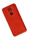 Newface Xiaomi Redmi Note 9 Kılıf Nano içi Kadife Silikon - Kırmızı