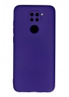 Newface Xiaomi Redmi Note 9 Kılıf Nano içi Kadife Silikon - Mor